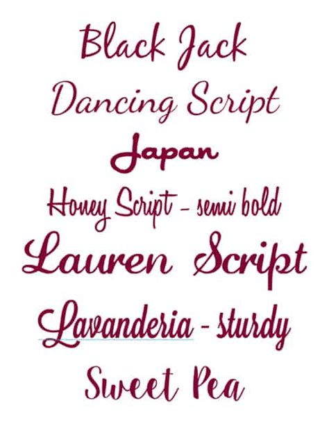 favorite script fonts finding time  create
