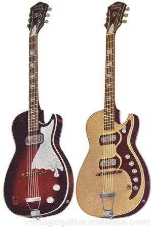 harmony stratotone electric acoustic guitar vintage guitar  bass