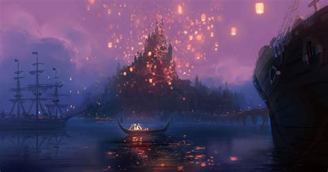 Tangled Floating Lanterns Desktop Wallpaper - WallpaperSafari