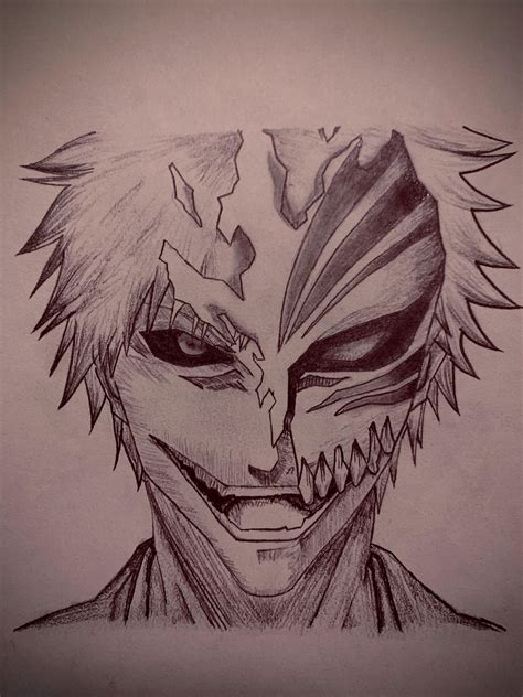 Ichigo Kurosaki Drawings bleach ichigo kurosaki zangetsu white ichigo owl draws comics this was ...