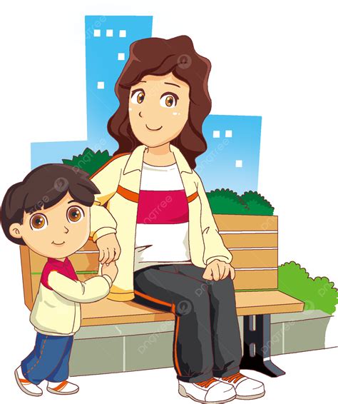 Cómics De Madre E Hijo PNG , Madre E Hijo, Día Del Niño, Mamá PNG y PSD