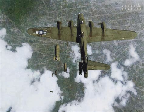 B-17 Flying Fortress “Miss Donna Mae II” drifted out of position and