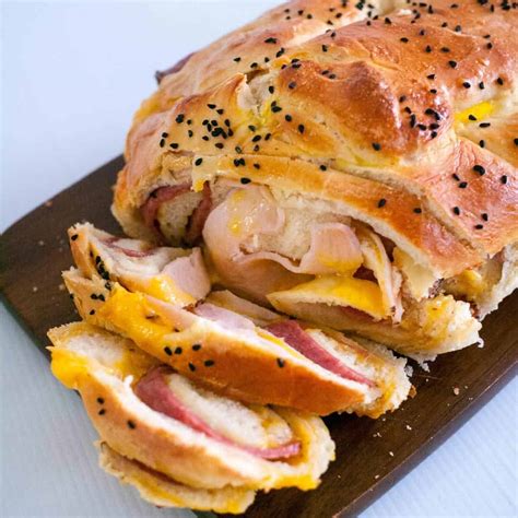 ham  cheese yeast bread  louise rizo blog