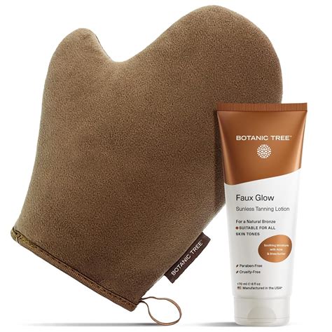 Botanic Tree Self Tanner & Mitt Bundle - Unisex Sunless Tanning Kit