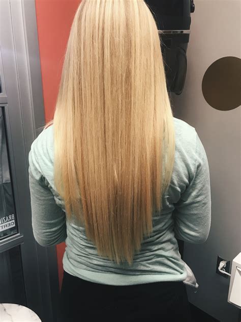 V Cut Hair Front View