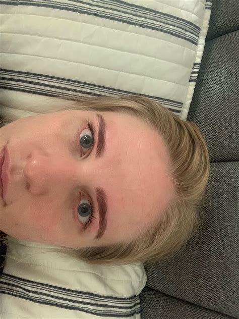 Got my blonde eyebrows tinted and they’re too dark!! : r/Eyebrows
