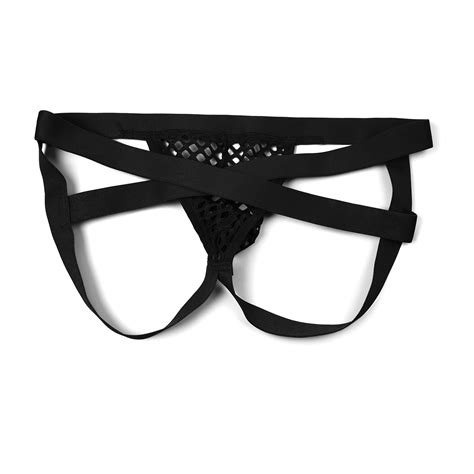 Jockstrap Men Panties Sexy Mesh See-Through Breathable Underwear Low