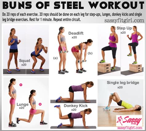 Buns of Steel Workout Having strong glutes is... | Sassy Fit Girl