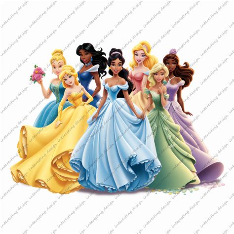 Snow White Elsa Cinderella Aurora Tiana Ariel Jasmine Rapunzel Belle