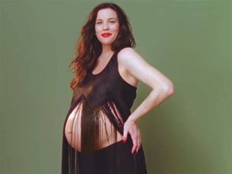 Pregnant Liv Tyler shows off her bare baby bump in fashion film for