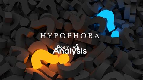 Hypophora - Definition and Examples | Poem Analysis