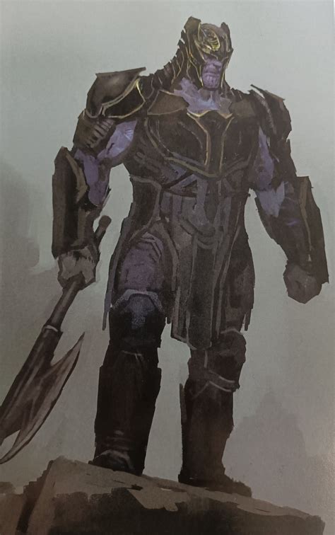 ||Thanos in the Endgame art book Part 11: Warrior... - Thanos' farm