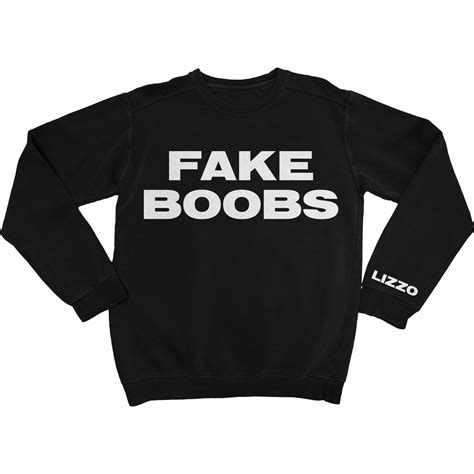 Fake Boobs Black Sweatshirt | Lizzo – Warner Music Australia Store