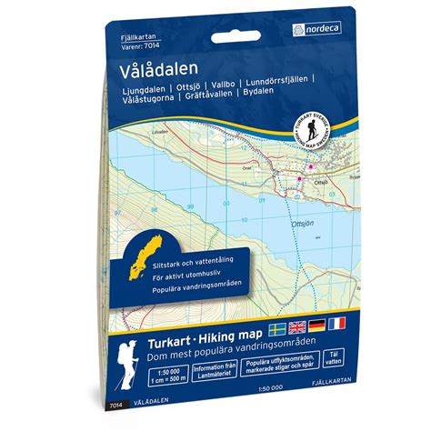 Vålådalen - hiking map 1:50 000 - Water resistant| Norway's largest map ...