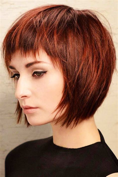 Asymmetrical Bob With Choppy Bangs
