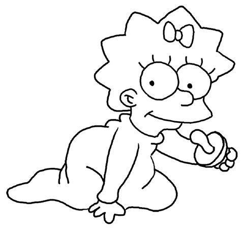 Desenho Para Colorir Simpsons - 10