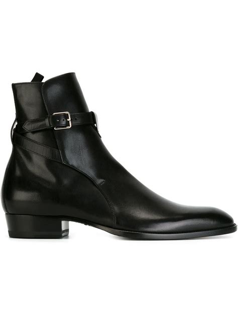SAINT LAURENT SAINT LAURENT 'HEDI' ANKLE BOOTS - BLACK. #saintlaurent # ...