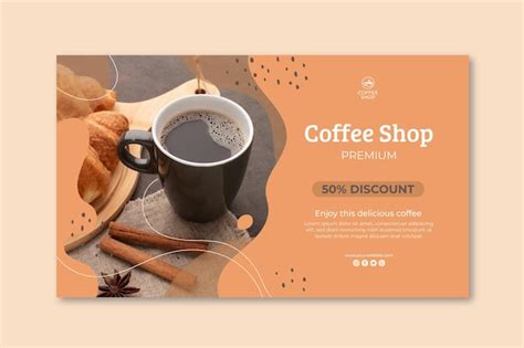 Free Vector | Coffee shop banner template