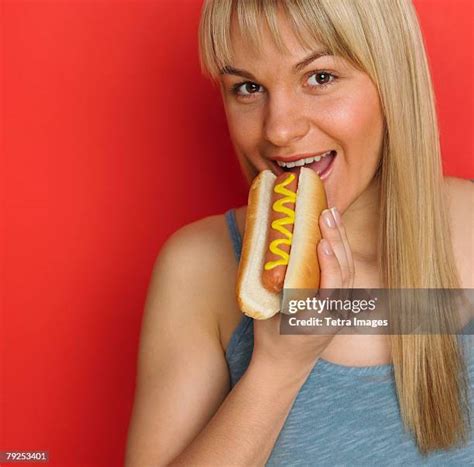 hot dog face   premium high res pictures getty images