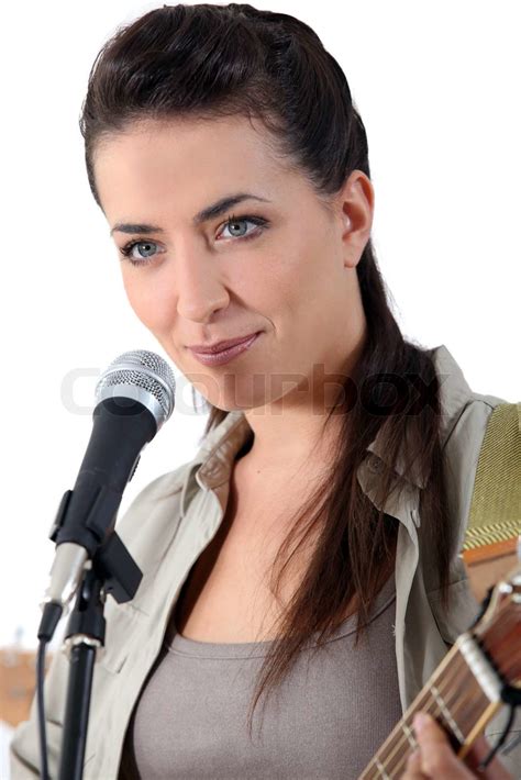female singer stock image colourbox