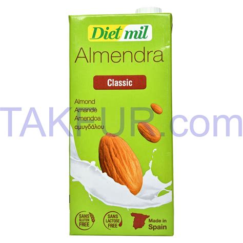 Молоко миндальное DietMil классическое растительное 1л купить онлайн с ...