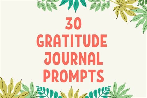 30 Gratitude Journal Prompts - Gratitude Challenge - Moulding Life