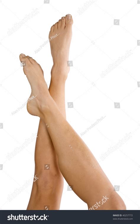 Womans Legs Crossed Upwards Toes Pointing Stock Photo 40257772 | Shutterstock