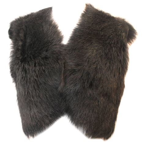 Ralph Lauren Grey Shearling Lamb Cropped Vest - M For Sale at 1stDibs