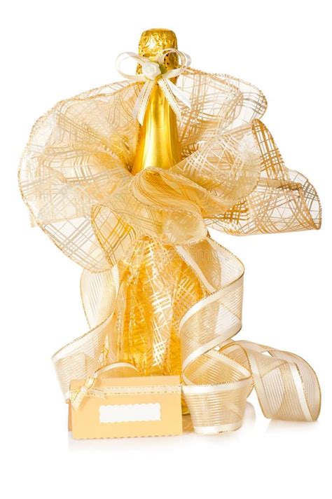 Bottle Of Champagne With Wedding Decoration Stock Photo - Image of ...