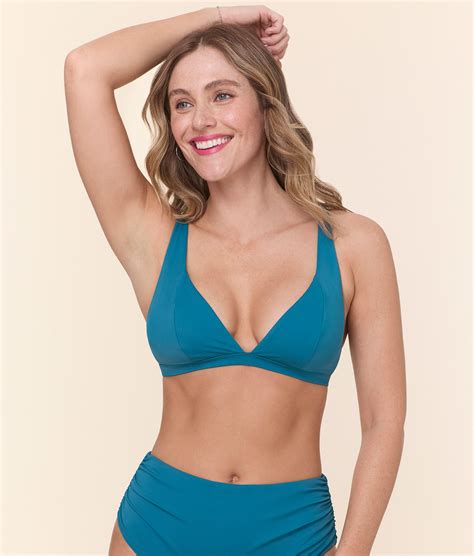 The Maddalena Bikini Top - Eco Nylon - Ocean – Andie Swim