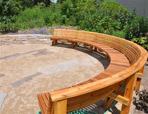 Curved Outdoor Benches