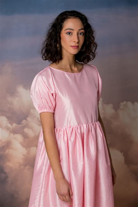 Pink Taffeta Dress - ALLSEAMS