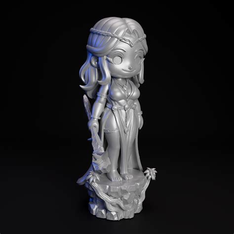 👸 Queen Marika Elden Ring 3D Print Chibi Model・ STL File for 3D