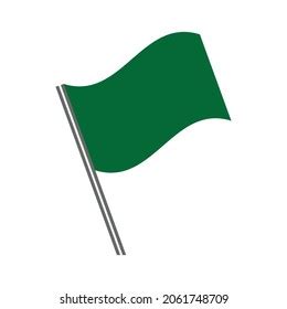 Green Flag Simple Clip Art Vector Stock Vector (Royalty Free ...