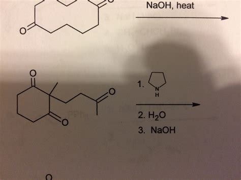 Solved NaOH, heat 2. H2O 3. NaOH | Chegg.com