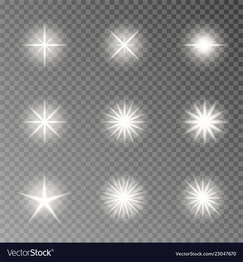 flash light camera effect twinkle sparkle vector image