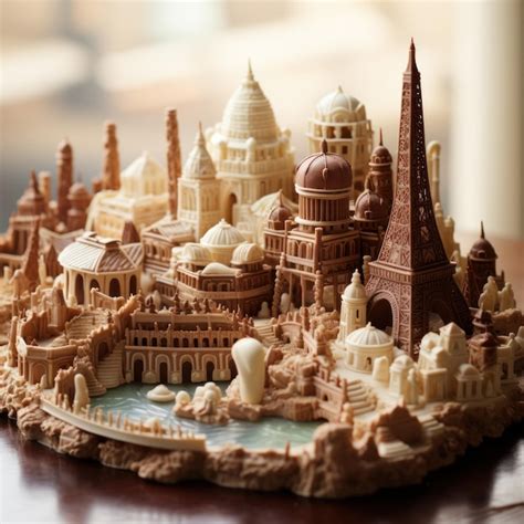 Château Du Chocolat Produits De Confiserie Paris | Photo Premium