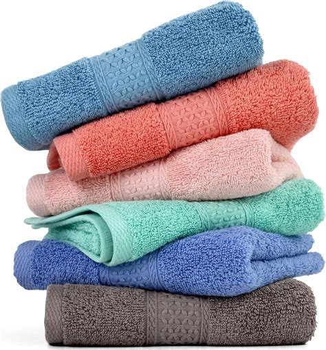 amazoncom cleanbear cotton hand towel set  pack ultra soft hand