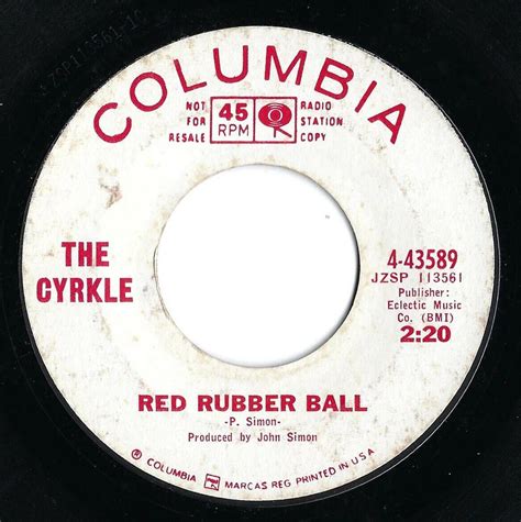 popsike.com - CYRKLE Red Rubber Ball PROMO PICTURE SLEEVE with white ...