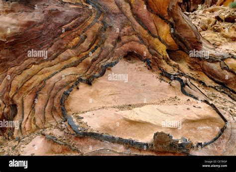 Colorful sandstone rock formation Stock Photo - Alamy