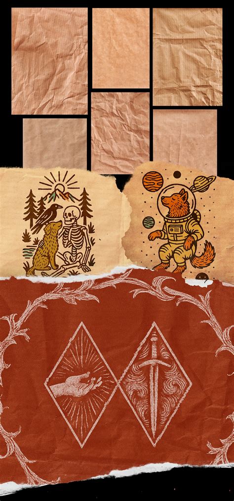 Artists are obsessed with the new brown kraft paper textures 17