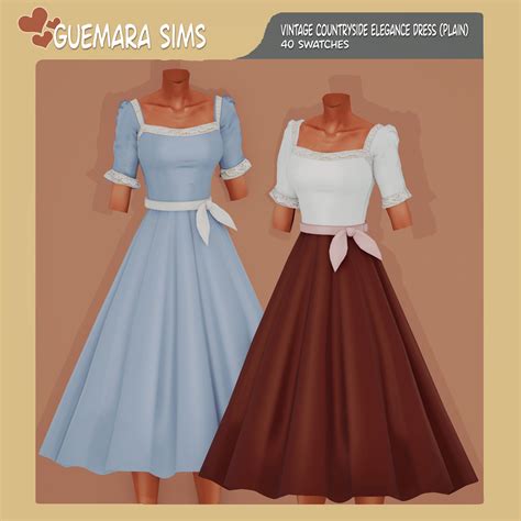 Vintage Countryside Elegance Set (Public now!) | Guemara | Sims 4