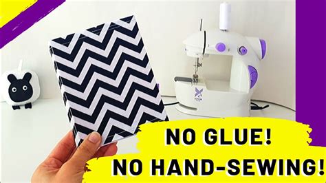 Book Binding DIY with a Mini Sewing Machine | Beginner Sewing Tutorial ...