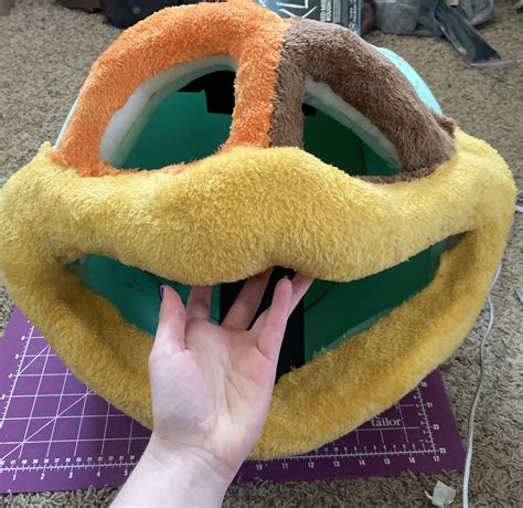 Little update on DogDay. Got all his face fur sewn and glued on. The