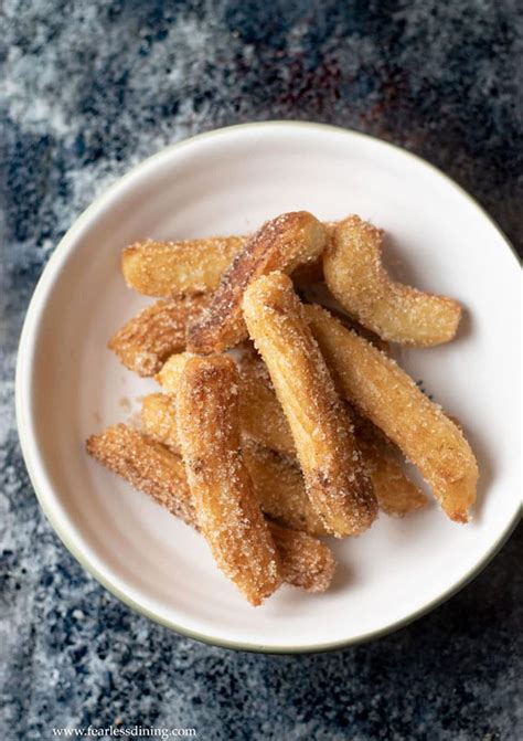 gluten  churros dairy  option fearless dining