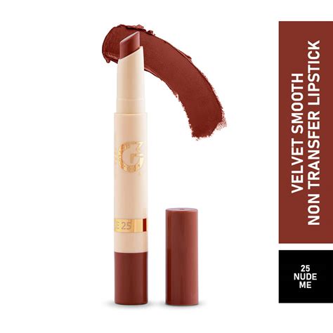 Buy Matt Look Velvet Smooth Non-Transfer Lipstick - 25 Nude Me (2g