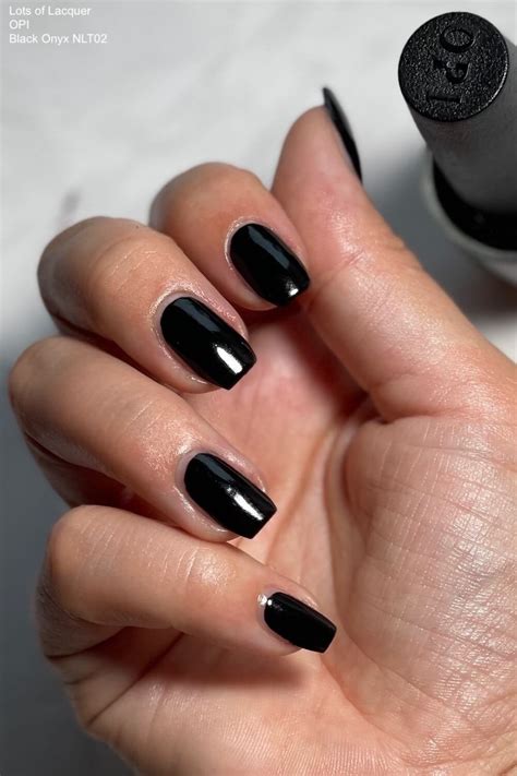 OPI Black Onyx Review (Plus essie licorice Comparison) — Lots of Lacquer