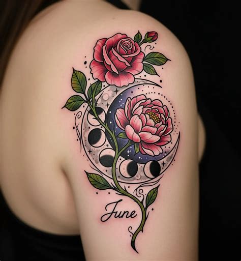 june flower tattoo 2