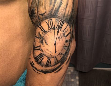 roman numerals clock tattoo  roman tattoos ideas  designs