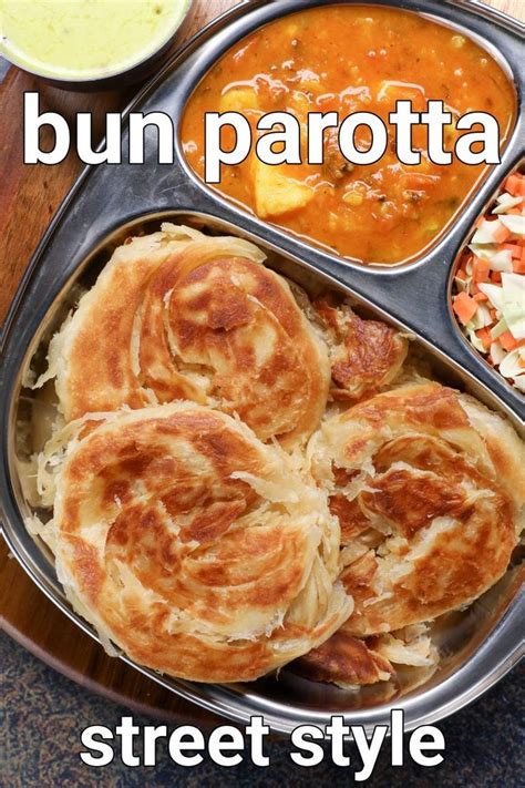 bun parotta recipe | madurai bun paratha recipe | street food bun ...